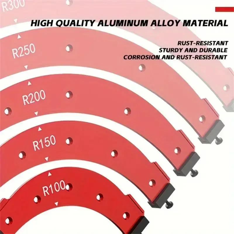 Направляющая для фрезерования углов R100 R150 R200 R250 R300, приспособление для обработки кромок шкафов, угловой фрезерный шаблон для деревообработки
Направляющая для фрезерования углов R100 R150 R200 R250 R300, приспособление для обработки кромок шкафов, угловой фрезерный шаблон для деревообработки