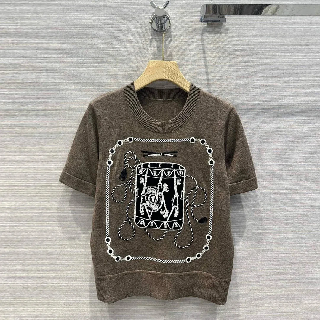 New Spring Fashion Tassel Embroidery 100% Soft Wool Casual Pullover Women's Sweater Vintage O-neck Short Sleeve Jumper
New Spring Fashion Tassel Embroidery 100% Soft Wool Casual Pullover Women's Sweater Vintage O-neck Short Sleeve Jumper
