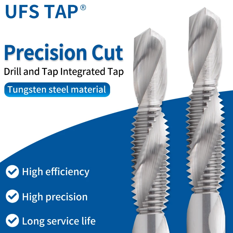 UFS TAP Hard alloy composite tap drilling and tapping integrated wire tapping tungsten steel wire cone M2M2.5M3M4M5M6M8M10M12
UFS TAP Hard alloy composite tap drilling and tapping integrated wire tapping tungsten steel wire cone M2M2.5M3M4M5M6M8M10M12