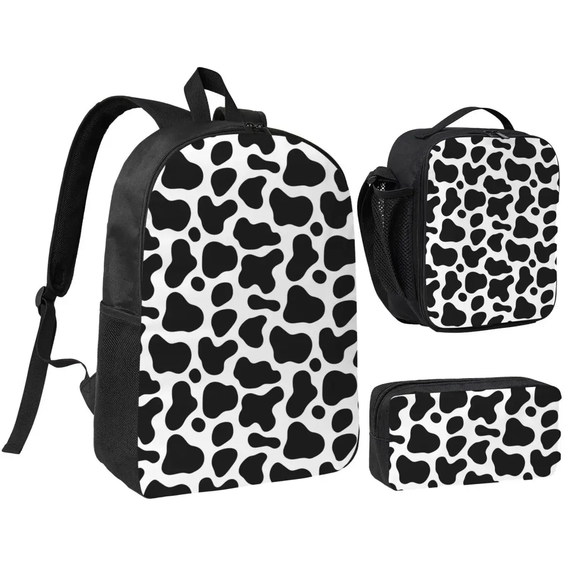 Cow Spots Animal Print Backpack Boys Girls BookBag School Bag Shoulder Bags 3ps Insulated Lunch Bag Pencil Case
Cow Spots Animal Print Backpack Boys Girls BookBag School Bag Shoulder Bags 3ps Insulated Lunch Bag Pencil Case