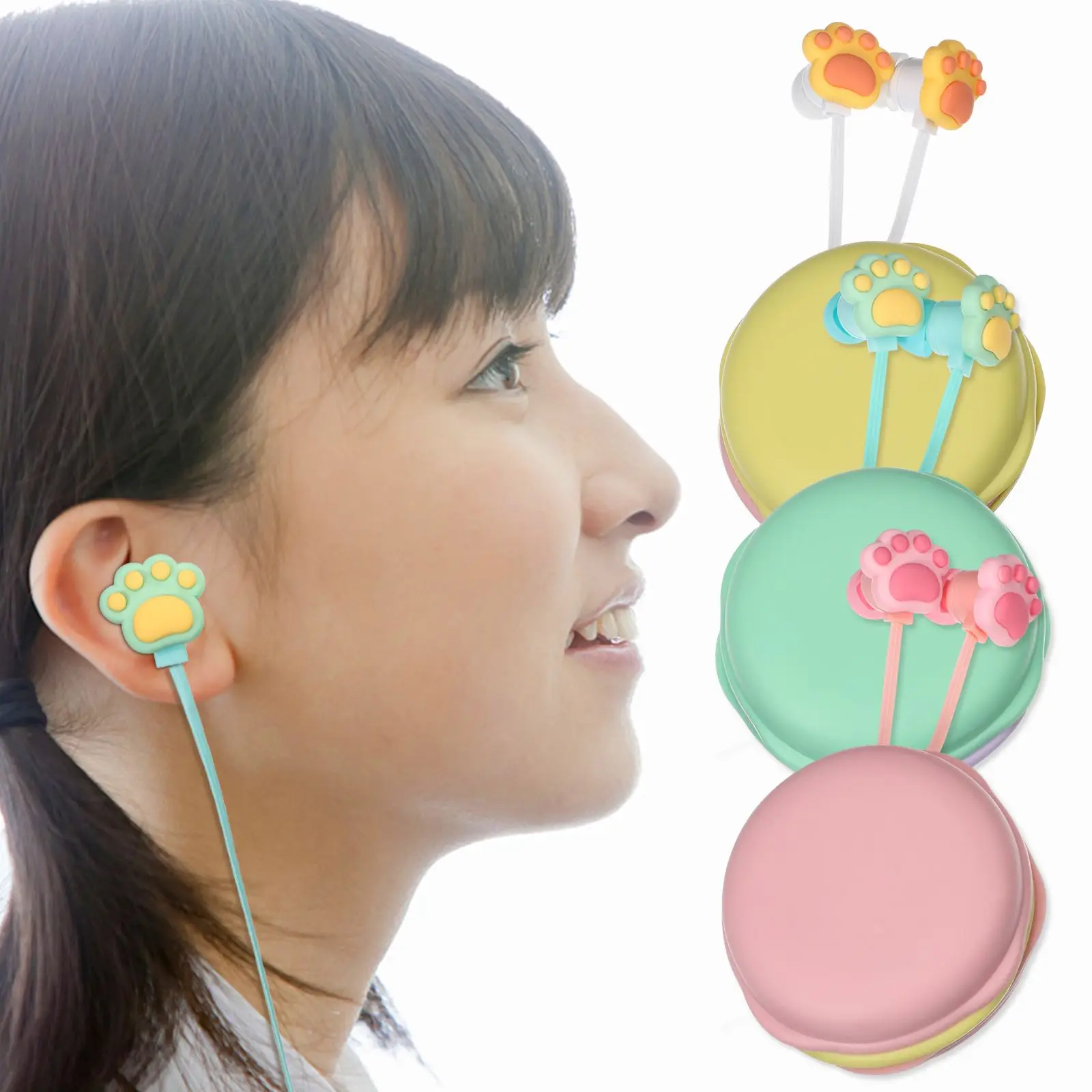 3 Pcs Mixed Color Cat Paw Winder Headphone Storage Case Wired Earphones Compatibility Noise Reduction Comfortable Sound
3 Pcs Mixed Color Cat Paw Winder Headphone Storage Case Wired Earphones Compatibility Noise Reduction Comfortable Sound
