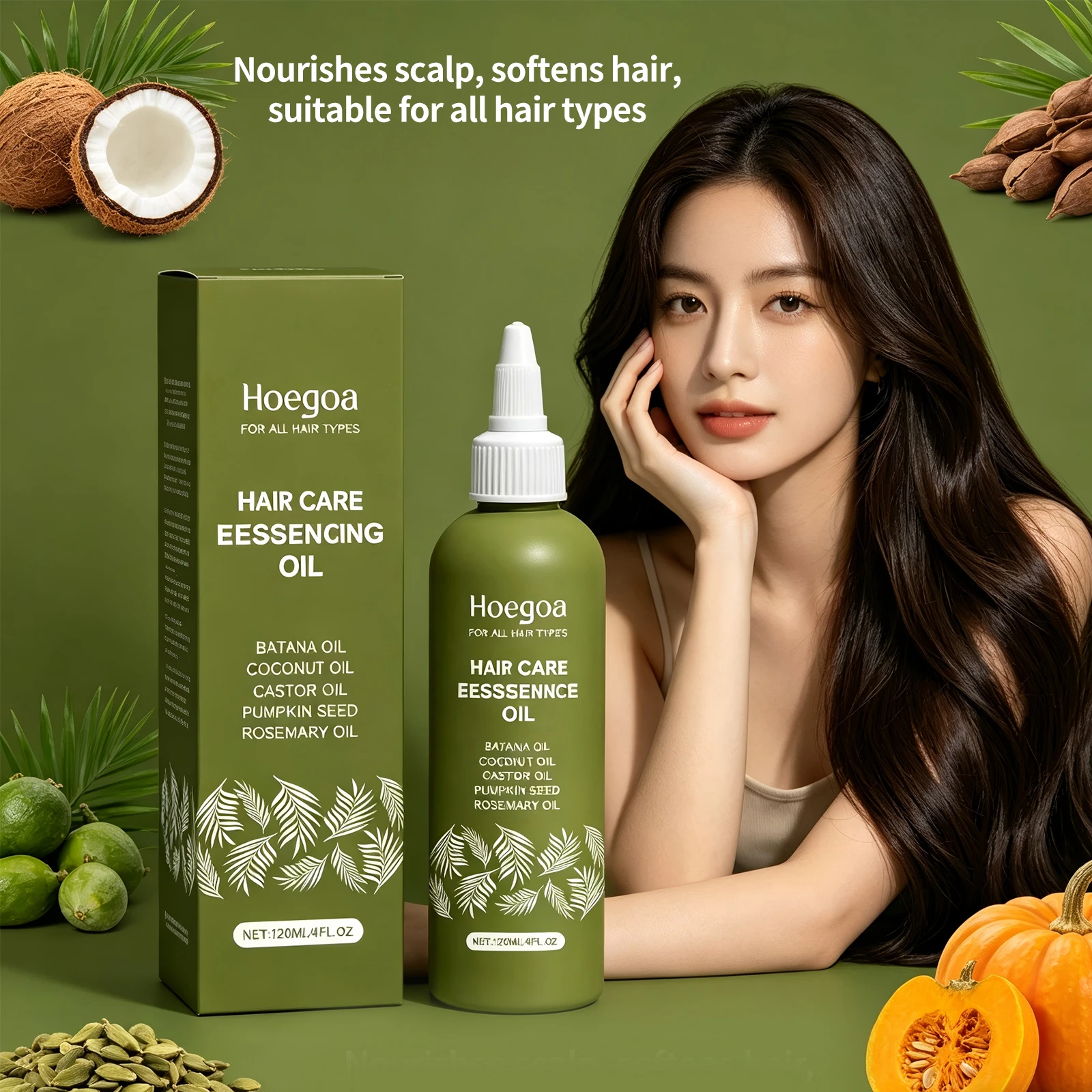 Nourishing Hair Oil Repair Damaged Hair Thicker Strengthen Roots Batana Coconut Castor Rosemary Oil for Hair Growth & Repair
Nourishing Hair Oil Repair Damaged Hair Thicker Strengthen Roots Batana Coconut Castor Rosemary Oil for Hair Growth & Repair