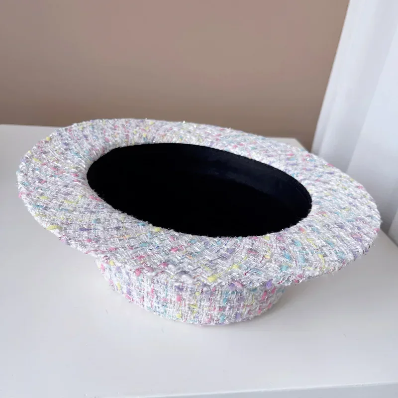 Europe and America xiao xiang style pearl flat top color jacquard hat pink tweed top hat women's autumn and winter fashion hats
Europe and America xiao xiang style pearl flat top color jacquard hat pink tweed top hat women's autumn and winter fashion hats