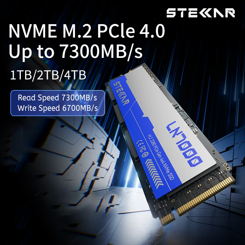 STELLAR LN7000 PCle4.0 SSD M.2 NVMe 4TB 2TB 1TB Read speeds up to 7300MB/s for Desktop /PC/PS5/laptop
STELLAR LN7000 PCle4.0 SSD M.2 NVMe 4TB 2TB 1TB Read speeds up to 7300MB/s for Desktop /PC/PS5/laptop