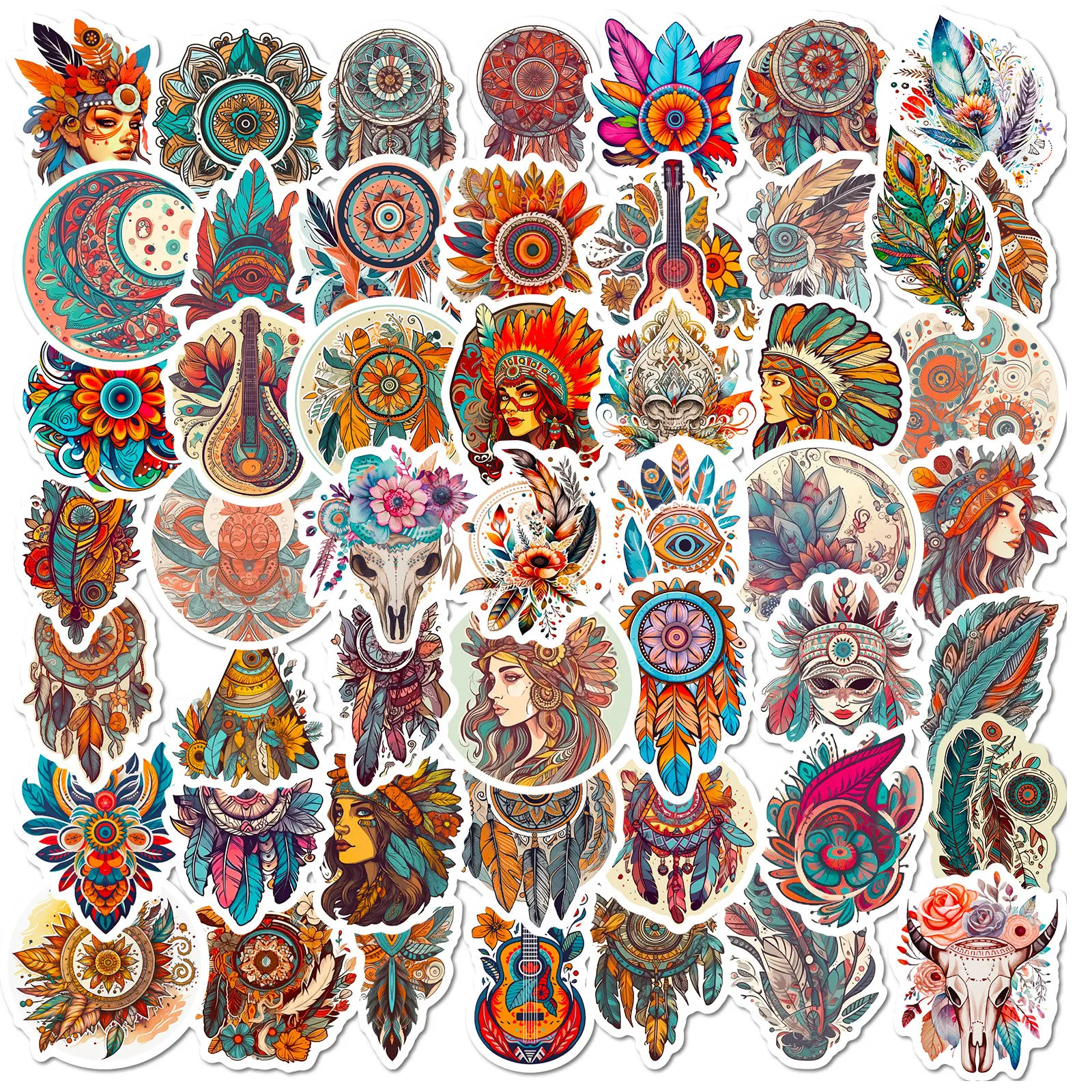 50PcsCartoon Bohemian Exotic Series Graffiti Stickers For Mobile Phone Shell Skateboard Decorative Stickers DIY Toy Sticker Pack
50PcsCartoon Bohemian Exotic Series Graffiti Stickers For Mobile Phone Shell Skateboard Decorative Stickers DIY Toy Sticker Pack