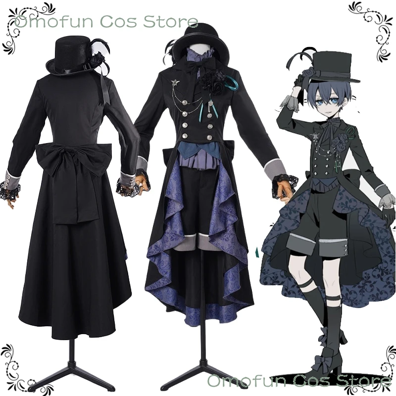 Black Butler Ciel Phantomhive Cosplay Gown Emerald Arc's Kuroshitsuji Costume Wig Unisex Suit Royal Court Style Party Halloween
Black Butler Ciel Phantomhive Cosplay Gown Emerald Arc's Kuroshitsuji Costume Wig Unisex Suit Royal Court Style Party Halloween