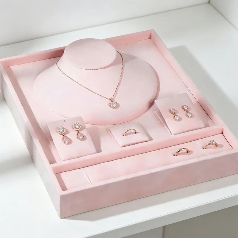 Stylish Flannel Jewelry Display Stand For Rings Earrings Necklaces Storage 55KA
Stylish Flannel Jewelry Display Stand For Rings Earrings Necklaces Storage 55KA
