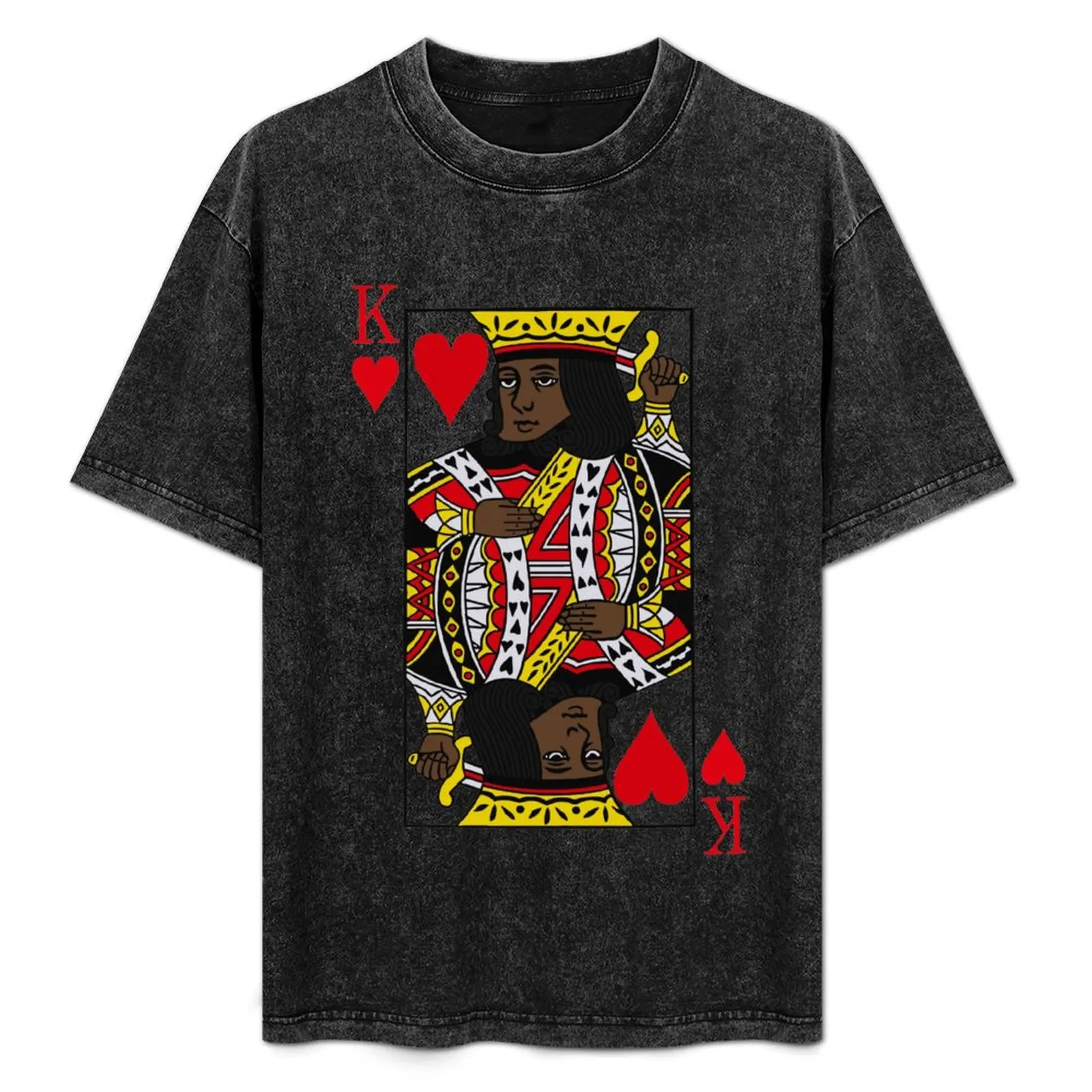 Black King Of Hearts T-Shirt Basic Simple Design Short Sleeve Shirt
Black King Of Hearts T-Shirt Basic Simple Design Short Sleeve Shirt