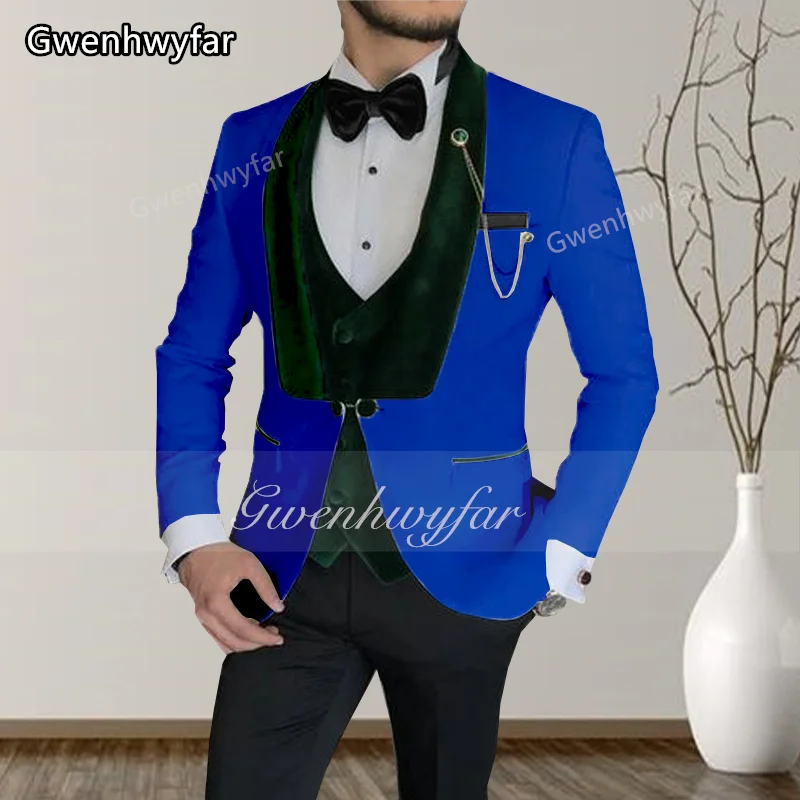 Gwenhwyfar 2025 Hot Selling Custom Clothing Royal Blue Slim Fit Men's Tuxedo Three-piece Dinner Wedding Men's Set
Gwenhwyfar 2025 Hot Selling Custom Clothing Royal Blue Slim Fit Men's Tuxedo Three-piece Dinner Wedding Men's Set