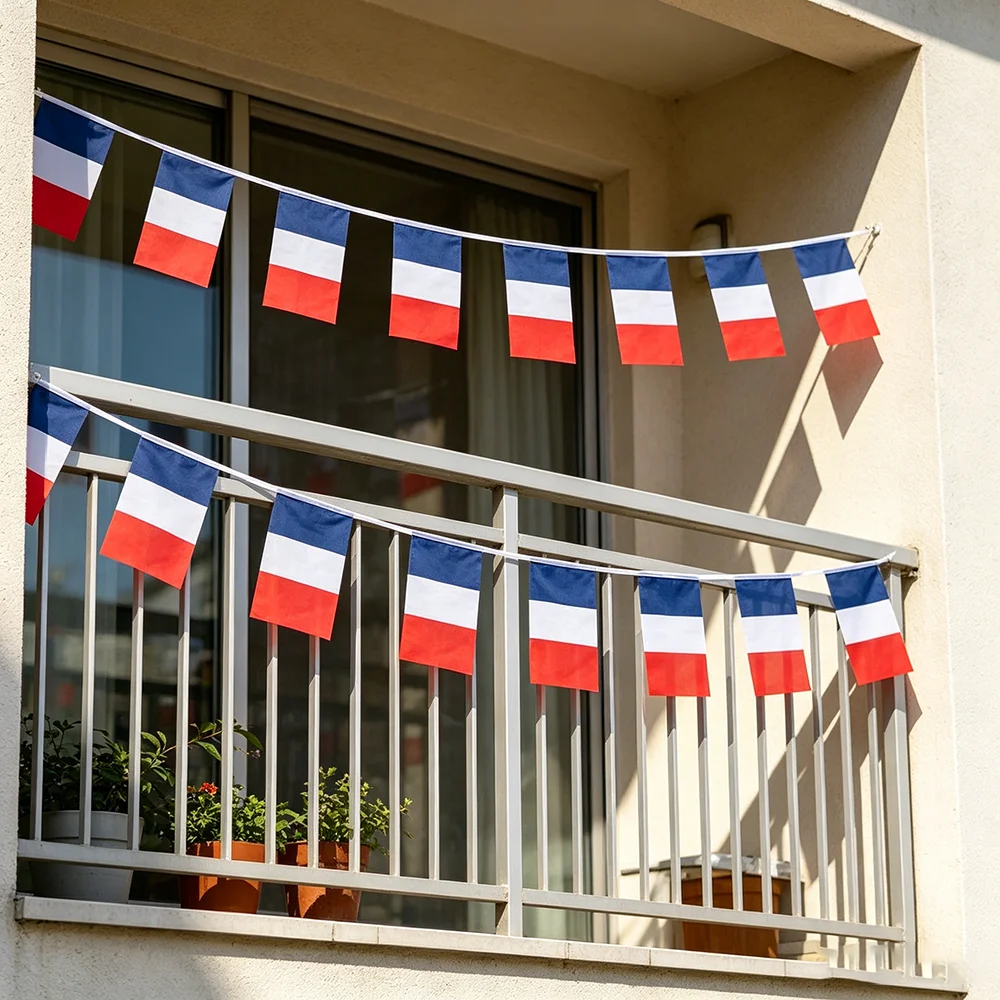 SKY FLAG 14x21cm France bunting flags 20pcs/lot Pennant String Banner for Festival Party Holiday decoration
SKY FLAG 14x21cm France bunting flags 20pcs/lot Pennant String Banner for Festival Party Holiday decoration