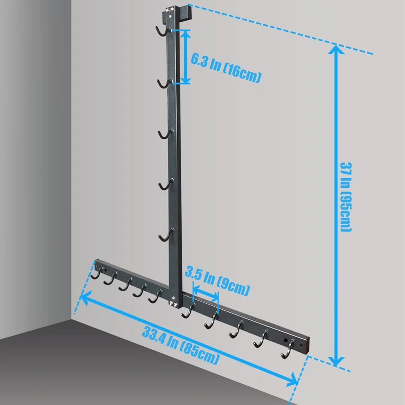Heavy Duty A-Frame LAT Pull Down Bar Stand - Gym Storage Rack for Pulldown Attachments & Fitness Bars
Heavy Duty A-Frame LAT Pull Down Bar Stand - Gym Storage Rack for Pulldown Attachments & Fitness Bars