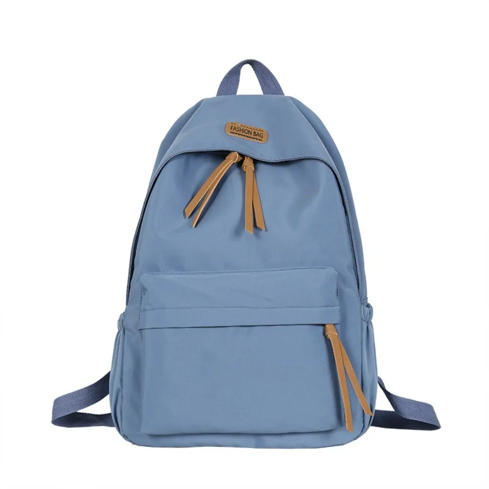 Durable Solid Color School Bag Casual Nylon Large Capacity Bag Fashion Simple Student Backpack School Use
Durable Solid Color School Bag Casual Nylon Large Capacity Bag Fashion Simple Student Backpack School Use