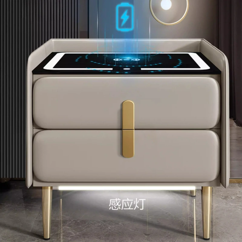 Smart Solid Wood Nightstand Modern Bedside Table with Wireless Charging 2 Layer Storage Organizer Multifunctional Home Furniture
Smart Solid Wood Nightstand Modern Bedside Table with Wireless Charging 2 Layer Storage Organizer Multifunctional Home Furniture