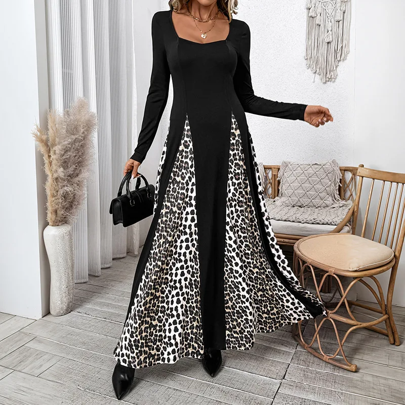 Long Dress Women Dresses A Line Vestidos Streetwear Round Neck Leopard Print Elegant Splice Y2k Full Sleeve High Waist Party
Long Dress Women Dresses A Line Vestidos Streetwear Round Neck Leopard Print Elegant Splice Y2k Full Sleeve High Waist Party