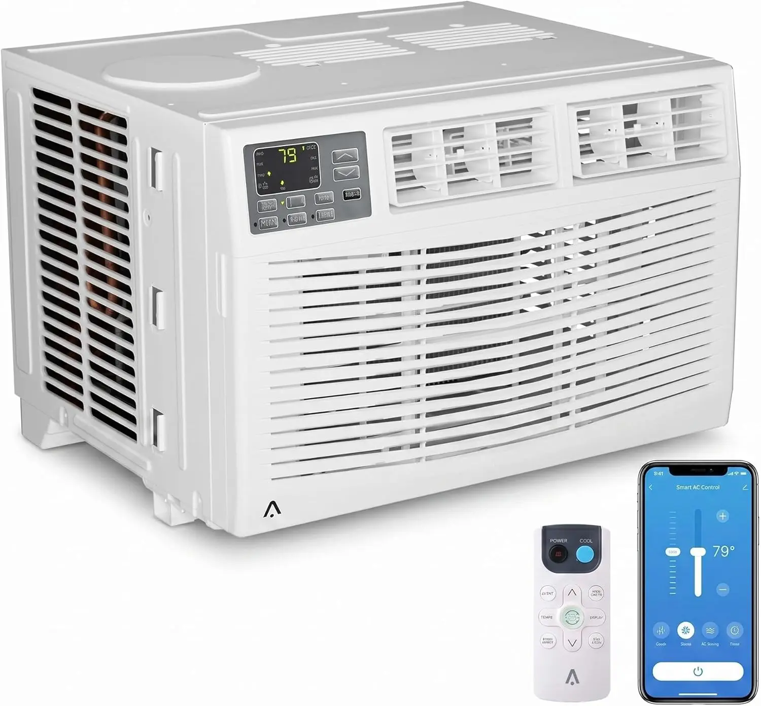 8 000 BTU Window Air Conditioner Cool Rooms Up to 350 Sq Ft Smart Window AC Unit with Smartphone App or Remote Control 3 Fan
8 000 BTU Window Air Conditioner Cool Rooms Up to 350 Sq Ft Smart Window AC Unit with Smartphone App or Remote Control 3 Fan
