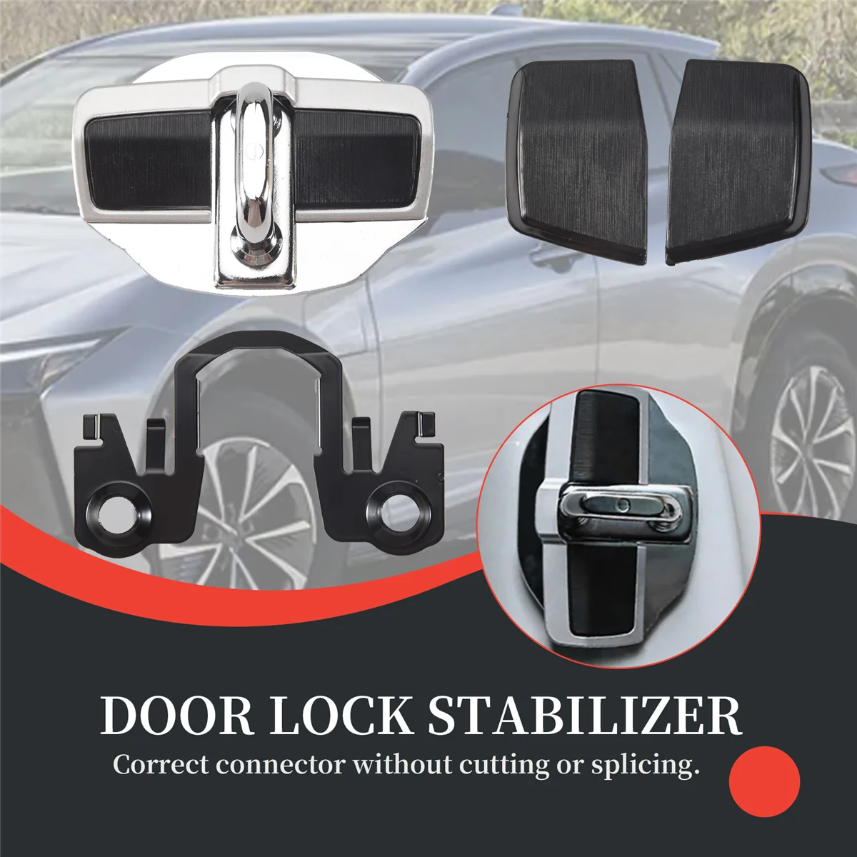 T47C_4 Sets TRD Door Stabilizer Door Lock Protector Latches Stopper Cover
T47C_4 Sets TRD Door Stabilizer Door Lock Protector Latches Stopper Cover