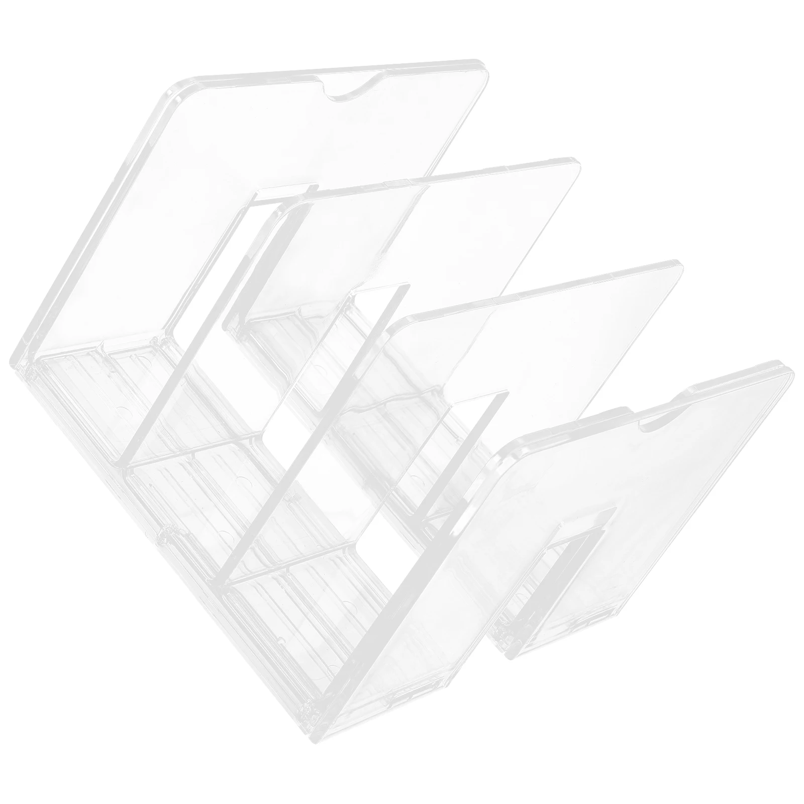 Thickened Transparent Book Holder Desktop File Organizer Document Storage Rack Large Capacity Vertical Bookshelf For 
Thickened Transparent Book Holder Desktop File Organizer Document Storage Rack Large Capacity Vertical Bookshelf For