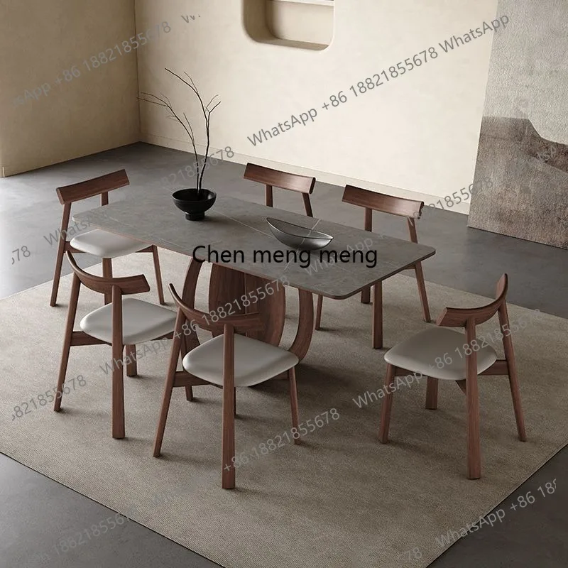 Nordic rock slab dining table modern combination simple small apartment dining table household solid wood
Nordic rock slab dining table modern combination simple small apartment dining table household solid wood