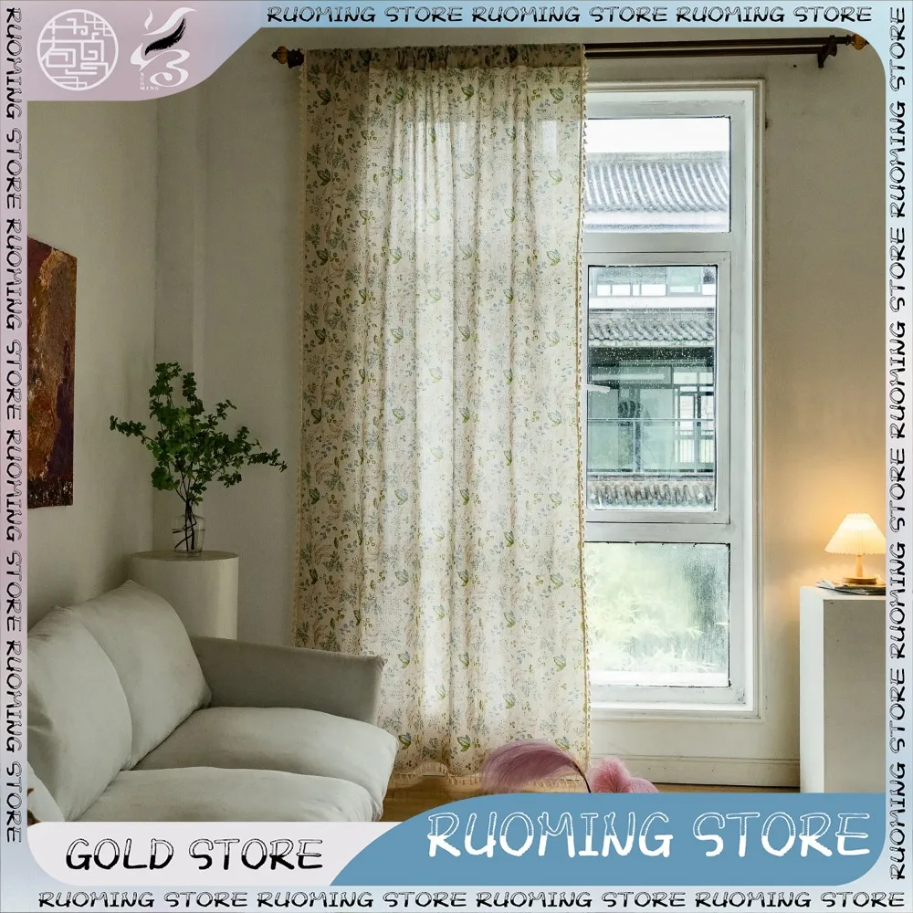 Vintage Farmhouse-Inspired Curtain Tassel Rod Pocket Curtains with Fringes Semi-Opaque for Living Room Bedroom Home Decoration
Vintage Farmhouse-Inspired Curtain Tassel Rod Pocket Curtains with Fringes Semi-Opaque for Living Room Bedroom Home Decoration