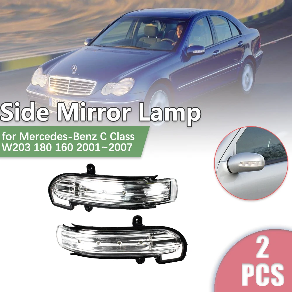 2 шт., светодиодное боковое зеркало заднего вида для Mercedes-Benz C Class W203 180 160 2001 ~ 2007, индикаторная лампа указателя поворота, аксессуары
2 шт., светодиодное боковое зеркало заднего вида для Mercedes-Benz C Class W203 180 160 2001 ~ 2007, индикаторная лампа указателя поворота, аксессуары