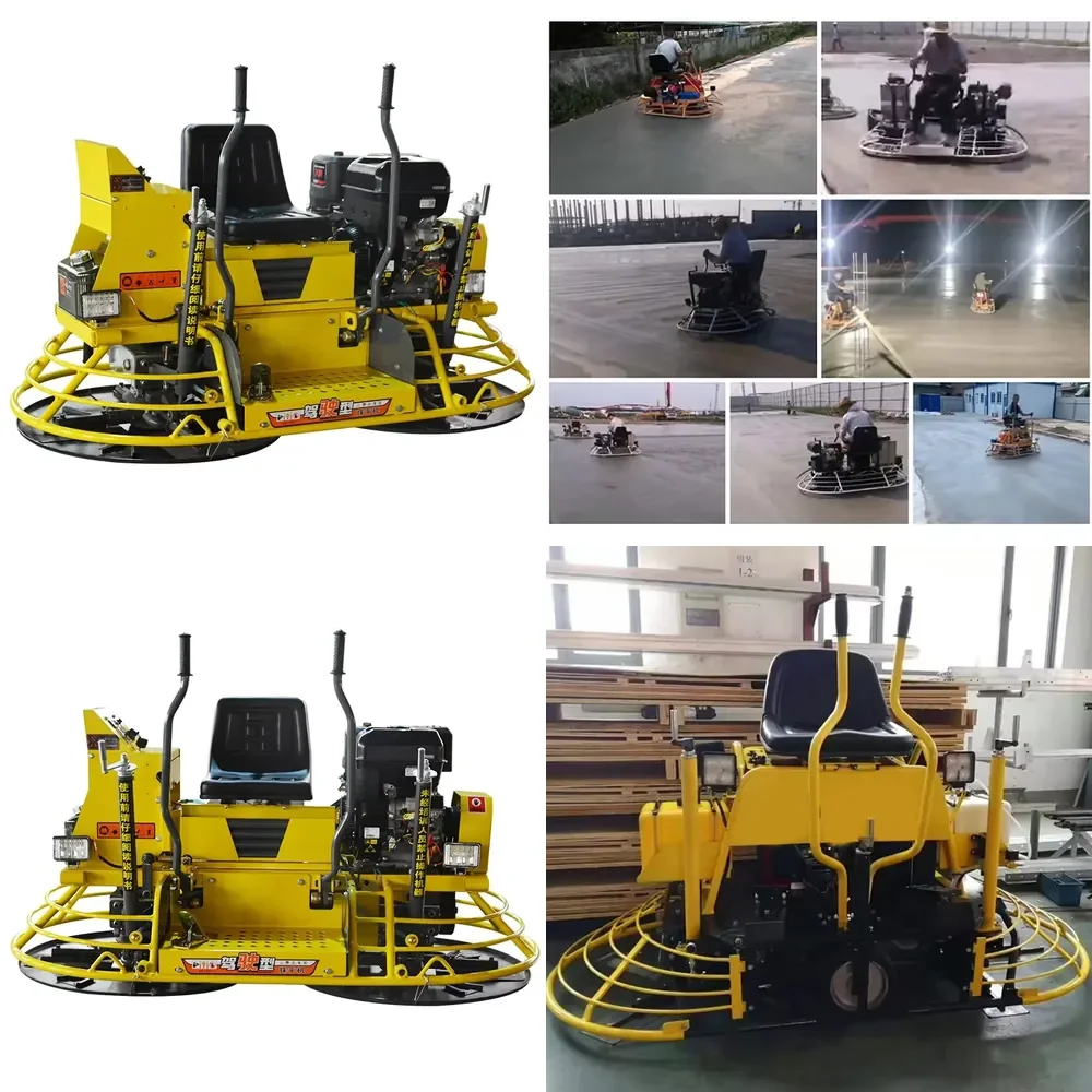China Professional Manufacturer Engine 13HP Ride-On Concrete Power Trowel Machine Finishing Tools
China Professional Manufacturer Engine 13HP Ride-On Concrete Power Trowel Machine Finishing Tools