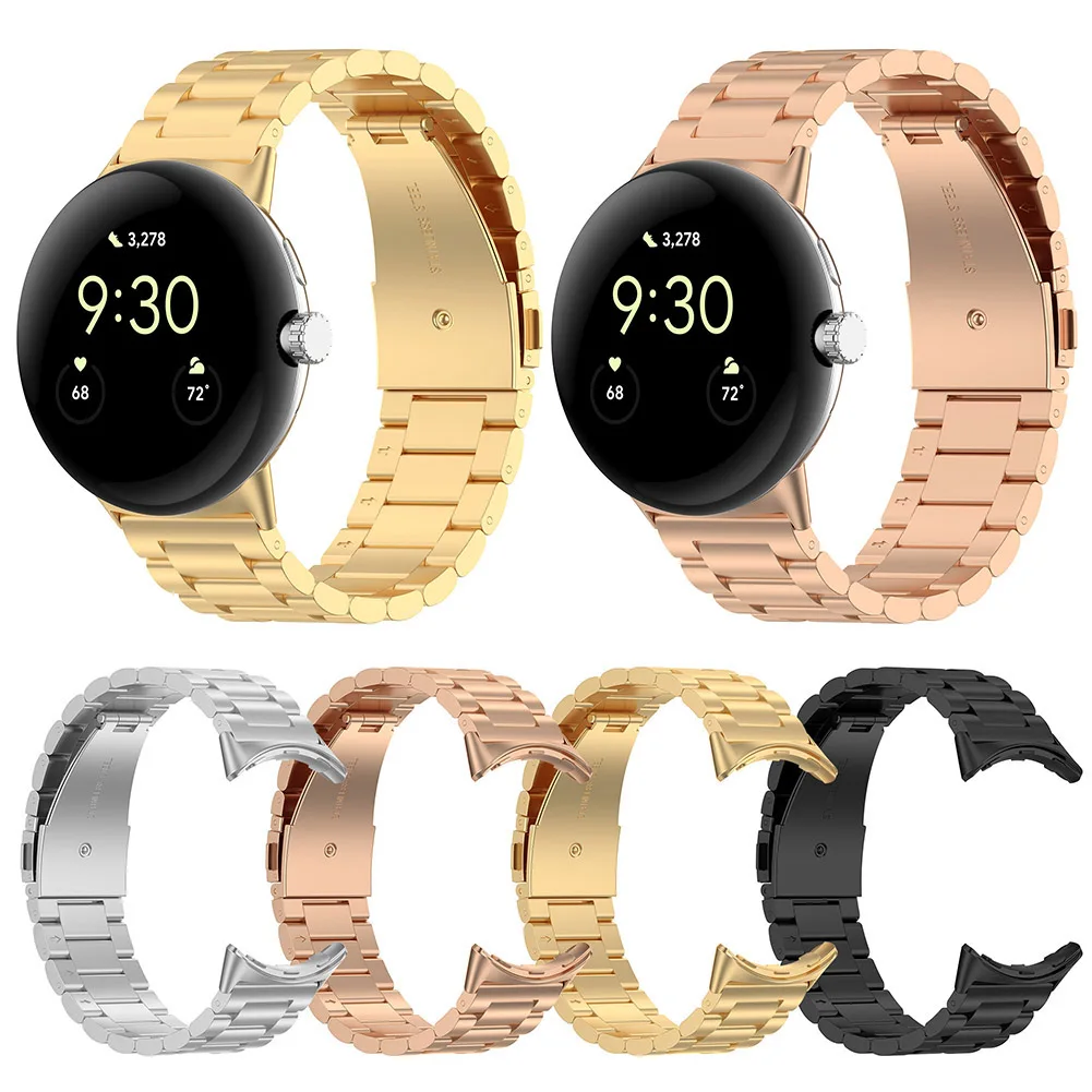 Stainless Steel Strap No-Gap Metal Band Adjustable Wristband Business Strap Replacement for Google Pixel Watch 3 41mm/45mm
Stainless Steel Strap No-Gap Metal Band Adjustable Wristband Business Strap Replacement for Google Pixel Watch 3 41mm/45mm