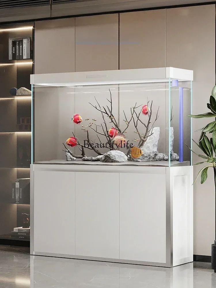 LD33Super White Glass Bottom Filter Fish Tank Living Room Aquarium Lazy Change Water Smart Dragon Fish Tank 
LD33Super White Glass Bottom Filter Fish Tank Living Room Aquarium Lazy Change Water Smart Dragon Fish Tank