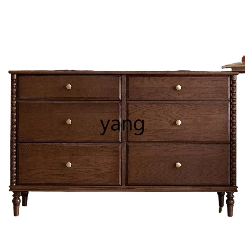 LH retro solid wood six-chest cabinet dresser integrated bedroom bedside storage cabinet storage
LH retro solid wood six-chest cabinet dresser integrated bedroom bedside storage cabinet storage