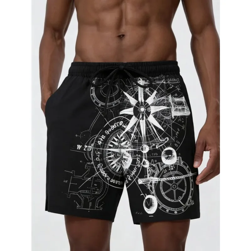 Men's Compass 3D Print Beach Shorts Summer Quick Dry Breathable Drawstring Loose Shorts Men Swimming Trunks Sports Surf Bottoms
Men's Compass 3D Print Beach Shorts Summer Quick Dry Breathable Drawstring Loose Shorts Men Swimming Trunks Sports Surf Bottoms