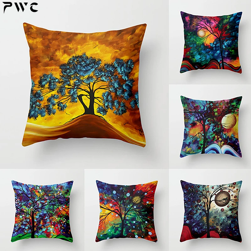 Nordic oil painting art printing square pillowcase car sofa office chair simple home decoration
Nordic oil painting art printing square pillowcase car sofa office chair simple home decoration