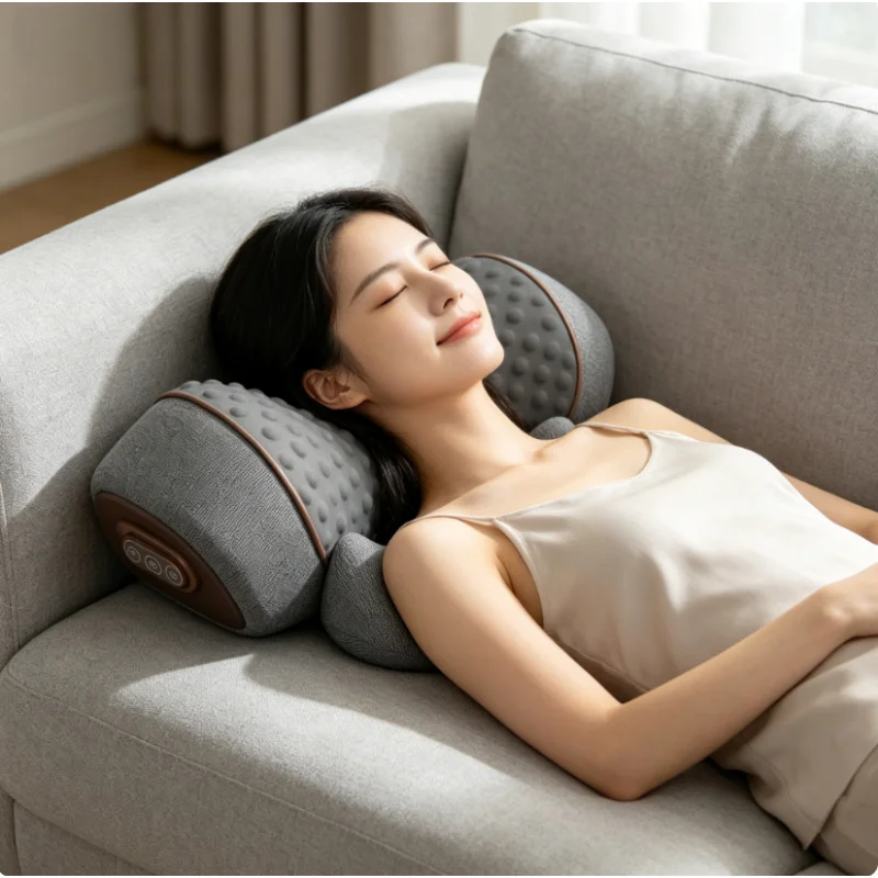 Electric Cervical Neck Shoulder Massager Pillow Ergonomic Hot Compress Vibration Heating Back Traction Relaxation
Electric Cervical Neck Shoulder Massager Pillow Ergonomic Hot Compress Vibration Heating Back Traction Relaxation
