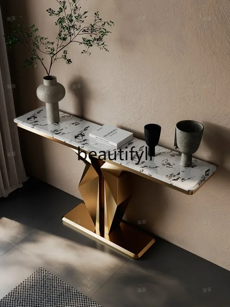 Home decoration table against the wall Marble villa Entrance table End view table 
Home decoration table against the wall Marble villa Entrance table End view table
