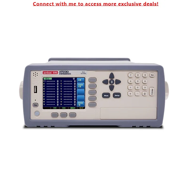 Applent AT5130 Multi-channel Resistance Tester Measuring Range 1μΩ~30KΩ, Accuracy 0.05%
Applent AT5130 Multi-channel Resistance Tester Measuring Range 1μΩ~30KΩ, Accuracy 0.05%