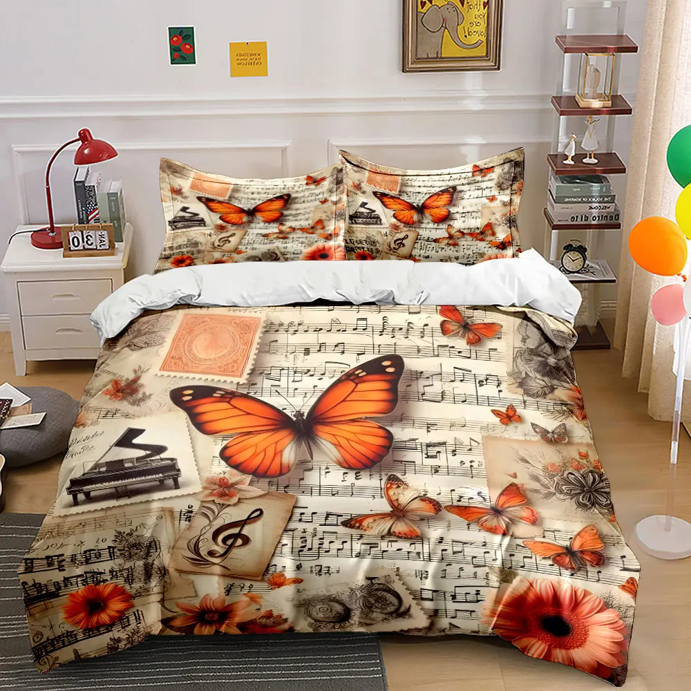 Butterfly Music Decor Set Multiple sizes kid's and adults' bedroom Exquisite 3PC bedding set, gift
Butterfly Music Decor Set Multiple sizes kid's and adults' bedroom Exquisite 3PC bedding set, gift
