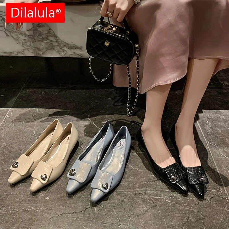 Dilalula 2025 Genuine Leather Pumps Women Pointed Toe Low Thick Heels Metal Decoration Pumps Office Ladies Shoes Party Dating
Dilalula 2025 Genuine Leather Pumps Women Pointed Toe Low Thick Heels Metal Decoration Pumps Office Ladies Shoes Party Dating