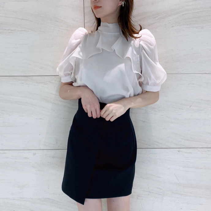 Spring 2023 New Pure Color Slim Fit Stand Collar Bubble Short Sleeve Chiffon Shirt Women's Business Casual Top
Spring 2023 New Pure Color Slim Fit Stand Collar Bubble Short Sleeve Chiffon Shirt Women's Business Casual Top