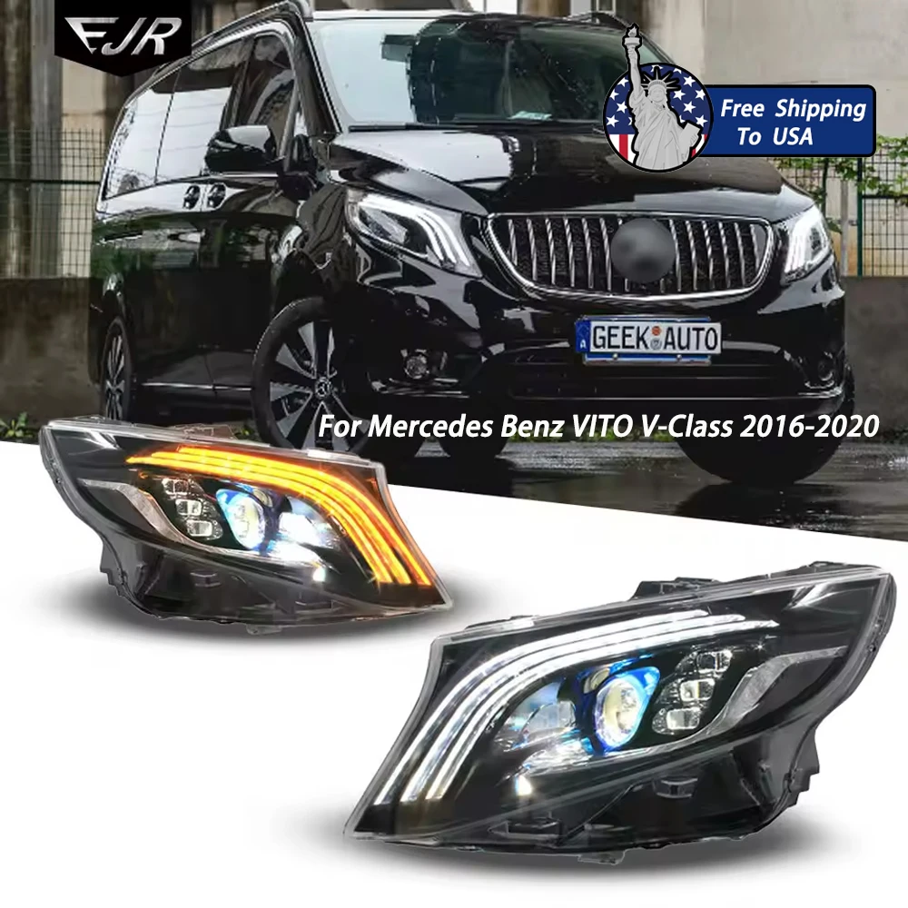EJR Car Lights For Mercedes Benz VITO V-Class 2016-2020 Retrofit Maybach LED DRL Front Light Yellow Flow Turn Signal V260 W447
EJR Car Lights For Mercedes Benz VITO V-Class 2016-2020 Retrofit Maybach LED DRL Front Light Yellow Flow Turn Signal V260 W447