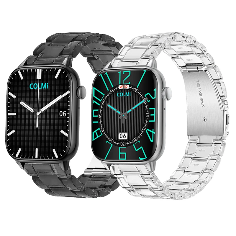 For COLMI C60 Celar Resin Bracelets Strap for Colmi i30 i20 i10 Smart Wrist Band Colmi P8 Max Plus GT SE BR P28 Plus Watch Band
For COLMI C60 Celar Resin Bracelets Strap for Colmi i30 i20 i10 Smart Wrist Band Colmi P8 Max Plus GT SE BR P28 Plus Watch Band