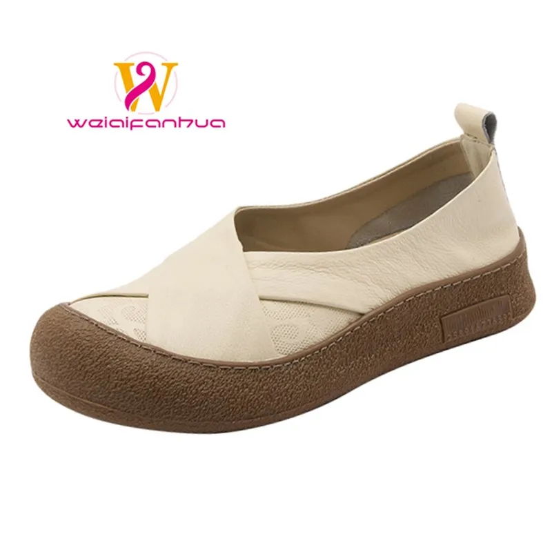 Women's Shoes 2025 New Style Top Layer Cowhide Mom British Style Retro Flat Single Shoe for Women Platform Boots Luxury Shoes
Women's Shoes 2025 New Style Top Layer Cowhide Mom British Style Retro Flat Single Shoe for Women Platform Boots Luxury Shoes