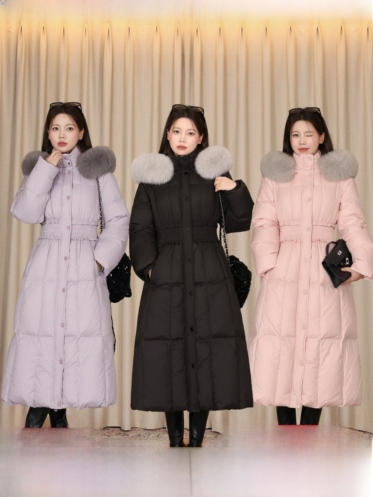 Пальто-пуховик средней длины Dalu Studio White Du с капюшоном, эластичной талией и воротником из натурального меха, теплая женская верхняя одежда
Пальто-пуховик средней длины Dalu Studio White Du с капюшоном, эластичной талией и воротником из натурального меха, теплая женская верхняя одежда