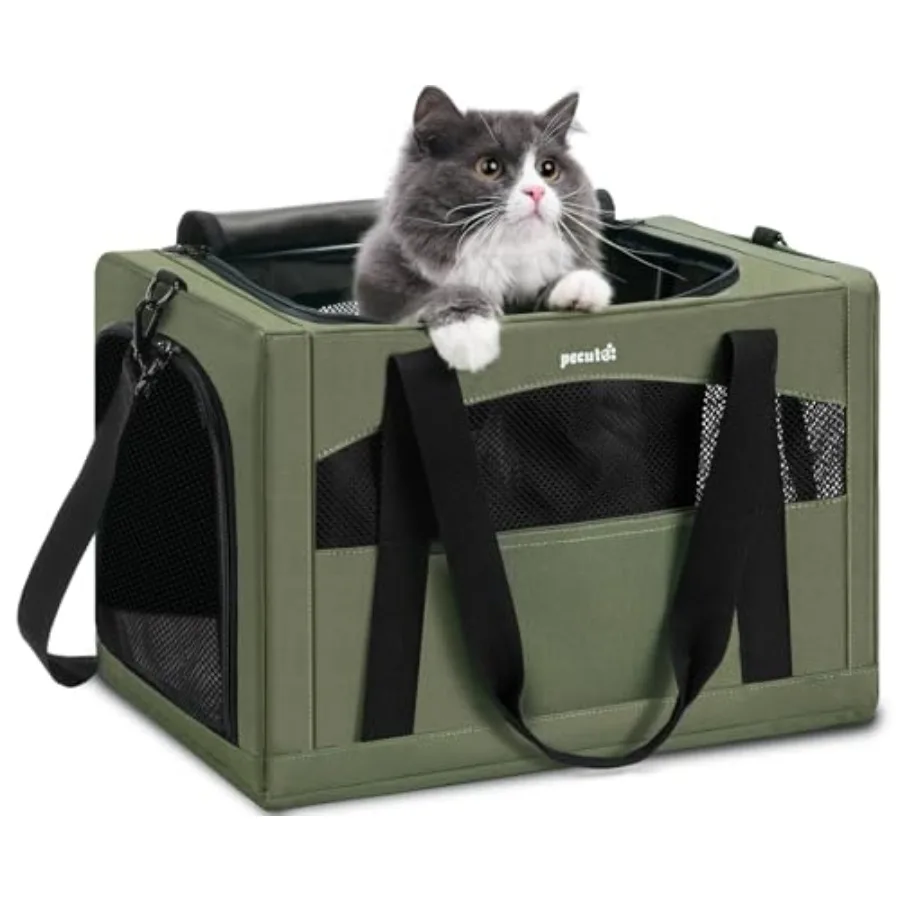 Cat Carrier Stable Pet Carrier with Hidden Anxiety Relief Partition and Stable Steel Frame Safe Cat Carrier for Car Travel Soft
Cat Carrier Stable Pet Carrier with Hidden Anxiety Relief Partition and Stable Steel Frame Safe Cat Carrier for Car Travel Soft