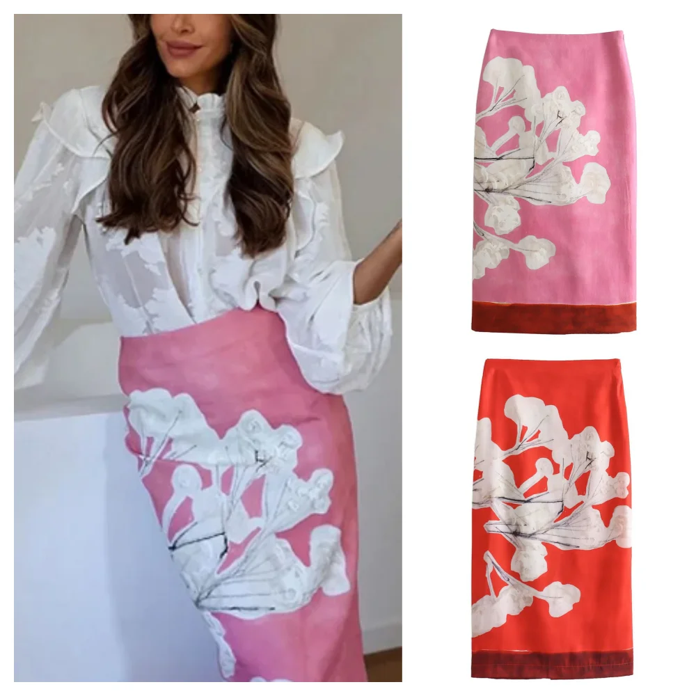 2024 Spring/Summer Women's Printed Mid-waist Slim Slit Zipper A-line Skirt Retro Elegant Hip Pencil Straight Skirt
2024 Spring/Summer Women's Printed Mid-waist Slim Slit Zipper A-line Skirt Retro Elegant Hip Pencil Straight Skirt