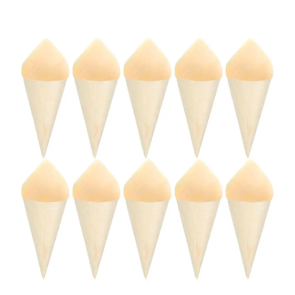 100pcs Wooden Roll Containers 125mm Food Cones Disposable Ice Cream Holders Safe Kitchen Disposable Wood Cones
100pcs Wooden Roll Containers 125mm Food Cones Disposable Ice Cream Holders Safe Kitchen Disposable Wood Cones