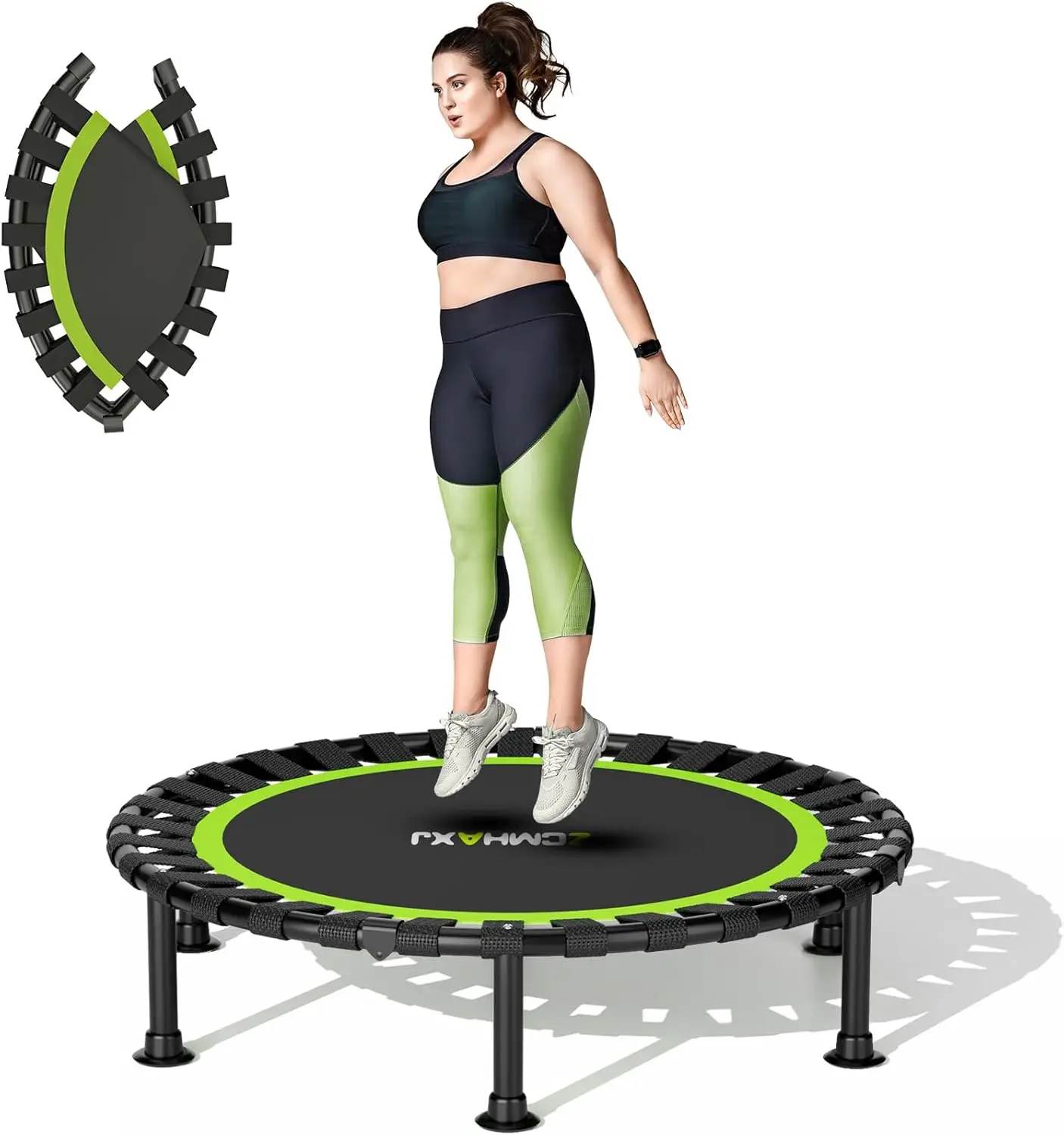 Foldable Mini Trampoline, 48" Rebounder Trampoline for Adults & Kids, 440lbs Capacity Indoor Fitness Workout Exercise Equipm
Foldable Mini Trampoline, 48" Rebounder Trampoline for Adults & Kids, 440lbs Capacity Indoor Fitness Workout Exercise Equipm