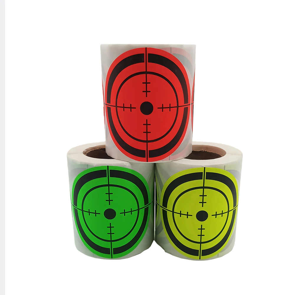 3 дюйма X 200 шт./рулон флуоресцентные наклейки для поперечной стрельбы Bulleyes круглые клейкие мишени.
3 дюйма X 200 шт./рулон флуоресцентные наклейки для поперечной стрельбы Bulleyes круглые клейкие мишени.