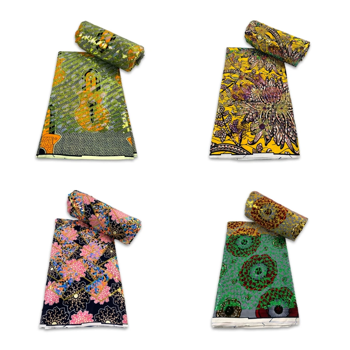 2023 High Quality African 100% Cotton Wax Fabric With Sequins Embroidery 6 Yards Ankara Nigerian Sequins Fabric For Sew Y1105-1
2023 High Quality African 100% Cotton Wax Fabric With Sequins Embroidery 6 Yards Ankara Nigerian Sequins Fabric For Sew Y1105-1