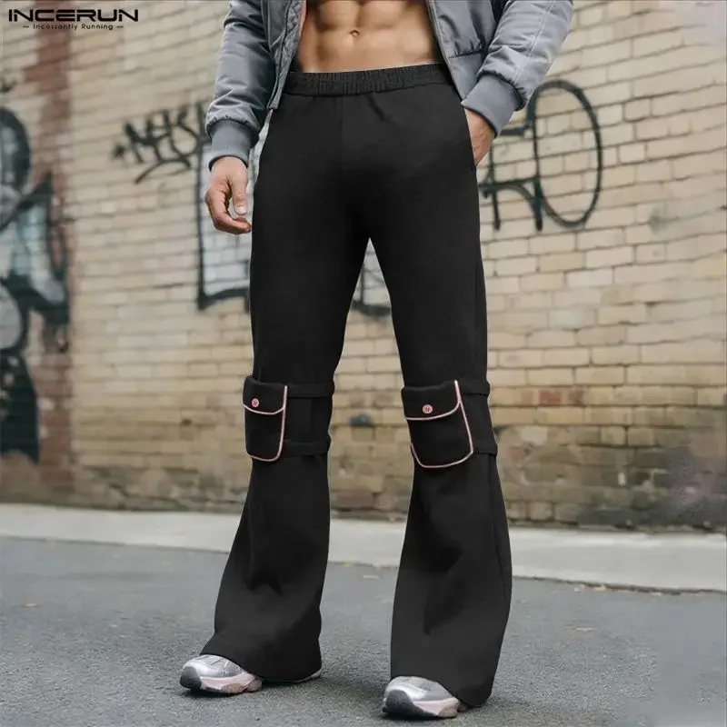 Мужские брюки INCERUN, эластичные брюки-джоггеры в стиле пэчворк, повседневные брюки, мужская уличная одежда, модные мужские длинные брюки для тренировок и отдыха с карманами
Мужские брюки INCERUN, эластичные брюки-джоггеры в стиле пэчворк, повседневные брюки, мужская уличная одежда, модные мужские длинные брюки для тренировок и отдыха с карманами