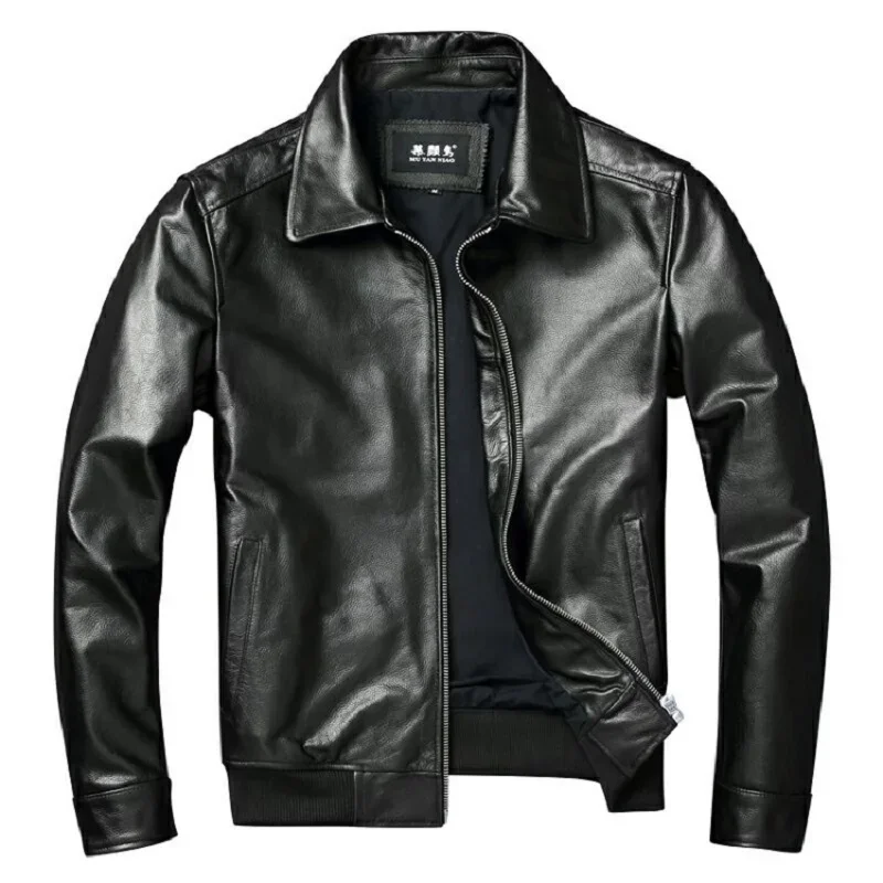 Plus size.Autumn New Men's Top Layer Cowhide Baseball Suit Casual Motorcycle Jacket Autumn and Winter Coat
Plus size.Autumn New Men's Top Layer Cowhide Baseball Suit Casual Motorcycle Jacket Autumn and Winter Coat