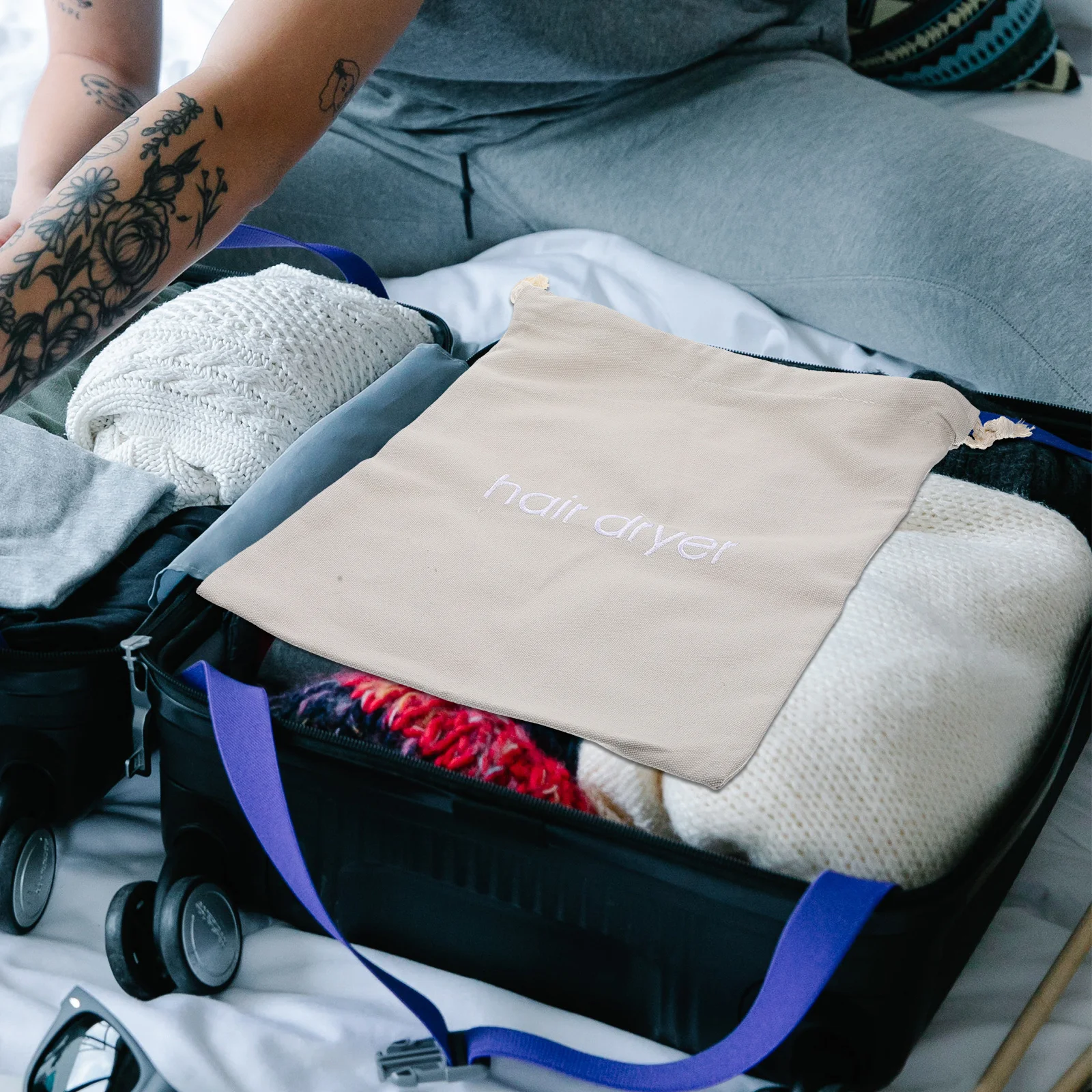 Hair Dryer Bag Drawstring ganizer Pouch for Travel Hotel Guest Room Supplies Guest Room Supplies Toiletry Container
Hair Dryer Bag Drawstring ganizer Pouch for Travel Hotel Guest Room Supplies Guest Room Supplies Toiletry Container