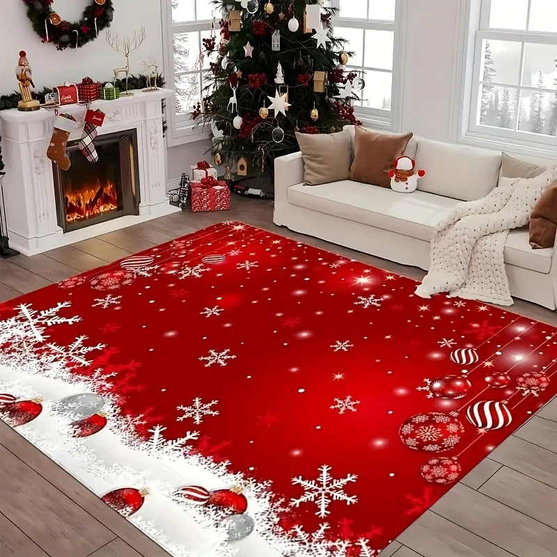 VIKAMA Red Festive Christmas Carpet Snowflake Bedroom Bedside Live Room Carpet Large Area Rugs for Living Room Home Decor
VIKAMA Red Festive Christmas Carpet Snowflake Bedroom Bedside Live Room Carpet Large Area Rugs for Living Room Home Decor